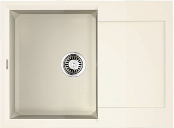 Фото товара: Omoikiri Sakaime 68-WH, мойка, гранит, белый