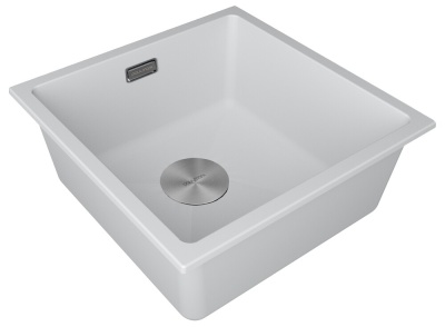 Детальное фото товара: Paulmark LUMI 45UNI, мойка, гранит, белый