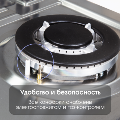 Детальное фото товара: Zigmund & Shtain G 14.6 S газовая поверхность