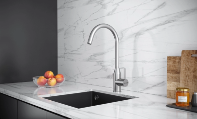 KUCHENSTERN TIDA, смеситель, нержавеющая сталь Детальное фото товара: KUCHENSTERN TIDA, смеситель, нержавеющая сталь