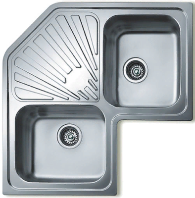 Детальное фото товара: Teka ANGULAR 2B POLISHED, мойка, нержавеющая сталь полированная