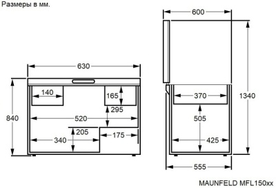 Детальное фото товара: Maunfeld MFL150W