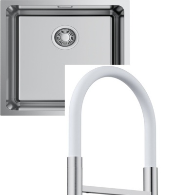 Omoikiri Tadzava 44-U-IN Quadro + Kanto-2 Plus-SB BN-WH нержавеющая сталь