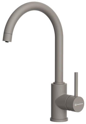 Omoikiri Shinagawa 2 Plus-GR, смеситель, гранит, leningrad grey