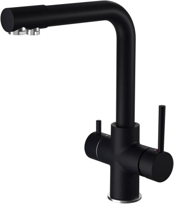 Детальное фото товара: GranFest GF-Z-5423, смеситель, гранит, черный