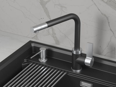 Детальное фото товара: GRANULA 5504 смеситель, гранит, шварц