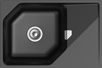 Фото товара: Rivelato LOCUS LS-75 nero, мойка, гранит, черный