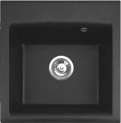 ALVEUS GEM 10 GRANITAL G91, мойка, гранит, черный (в комплекте с сифоном 1130548)