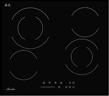 Фото товара: Monsher MHE 6022 стеклокерамическая поверхность