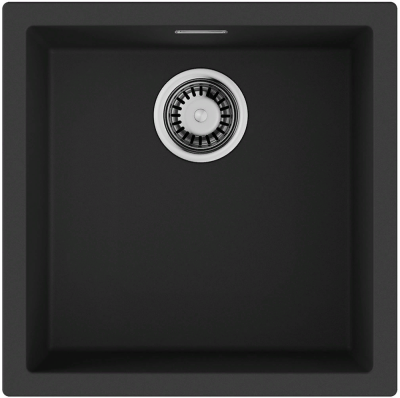 Детальное фото товара: Omoikiri Yamakawa 45T-U/I-BL, мойка, гранит, черный