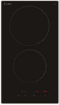 Фото товара: LEX EVH 3020 BL стеклокерамическая поверхность