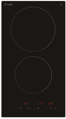 Фото товара: LEX EVH 3020 BL стеклокерамическая поверхность