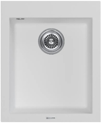 KUCHENSTERN OBEN 45, мойка, гранит, белый