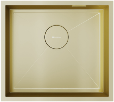 Детальное фото товара: Omoikiri Kasen 49-16 INT LG, мойка, нержавеющая сталь/светлое золото