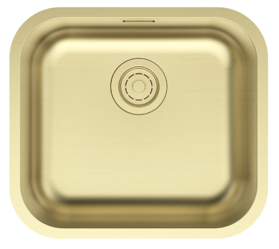 Paulmark VELLO 48 UNI, мойка, нержавеющая сталь, светлое золото