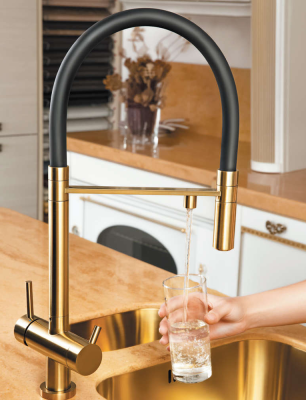 Omoikiri Kanto-C, смеситель, хром/белый гибкий шланг Детальное фото товара: Omoikiri Kanto-C, смеситель, хром/белый гибкий шланг