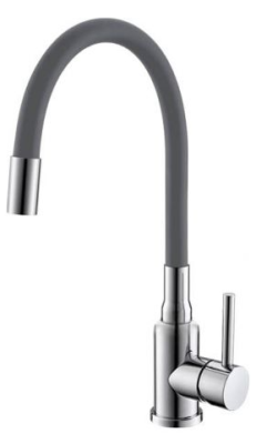 ALVEUS GENESIS FLEXA GREY CHR, смеситель, хром/серый