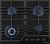 Maunfeld EGHE.64.43CB/G Детальное фото товара: Maunfeld EGHE.64.43CB/G газовая поверхность