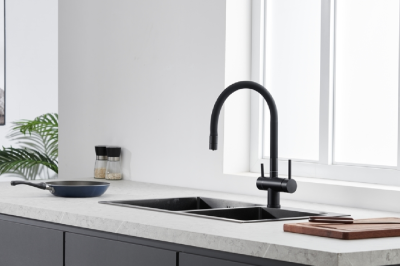 Детальное фото товара: Emar EC-3015 PVD Dark, смеситель, вороненая сталь