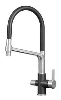 Фото товара: GRANULA 5083 смеситель, нержавеющая сталь, шварц