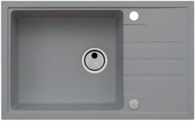 ALVEUS INTERMEZZO 130 GRANITAL CONCRETE-G81, мойка, гранит, серый (в комплекте с сифоном 1117292)