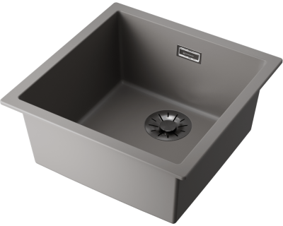 Детальное фото товара: Omoikiri Yamakawa 45-U/I-GR, мойка, керамика, leningrad grey