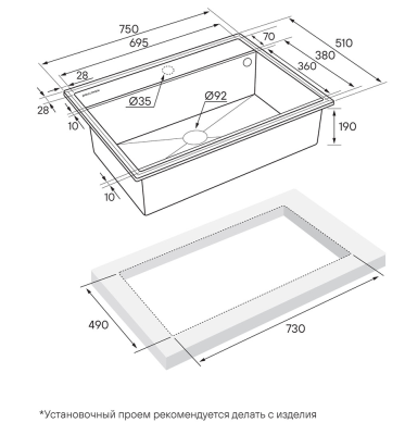 Схема встраивания