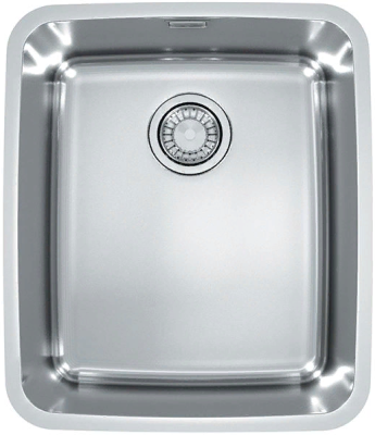ALVEUS LUNO 40 SAT 90, мойка, нержавеющая сталь сатин ( в комплекте с сифоном 1130550)