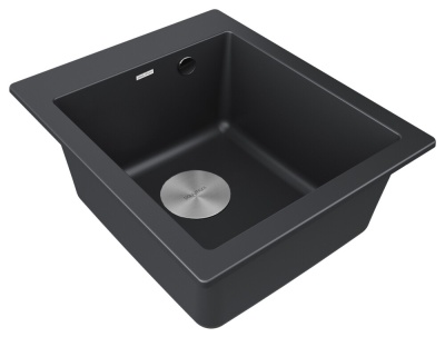 Paulmark KANTE 40, мойка, гранит, черный Детальное фото товара: Paulmark KANTE 40, мойка, гранит, черный