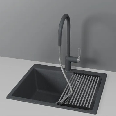 Детальное фото товара: GRANULA 8172 смеситель, гранит, графит