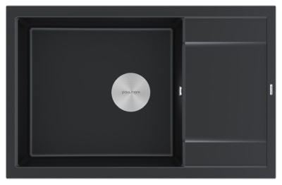 Paulmark FLUGEN 60, мойка, гранит, черный металлик Paulmark FLUGEN 60, мойка, гранит, черный металлик