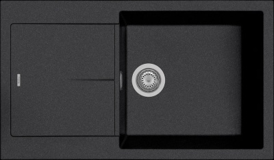 Rivelato LUMO LM-8650 nero opaco, мойка, гранит, черный