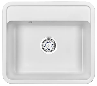 GRANULA 5601 мойка, гранит, белый