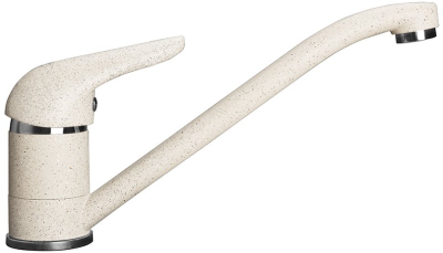 GranFest 2124, смеситель, мрамор, белый