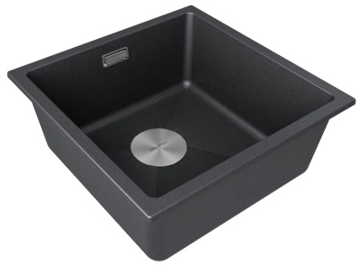 Детальное фото товара: Paulmark LUMI 45UNI, мойка, гранит, черный