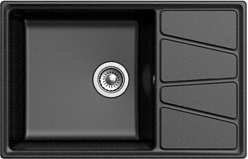 Фото товара: GranFest VERTEX GF-V-780L, мойка, мрамор, черный