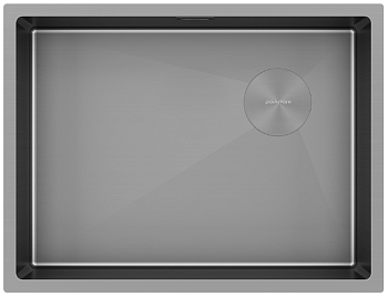 Фото товара: Paulmark NEXT-SKEW 58 UNI, мойка, нержавеющая сталь, матовый серый