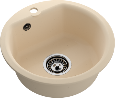 Детальное фото товара: ЭкоМ М-435, мойка, мрамор, бежевый