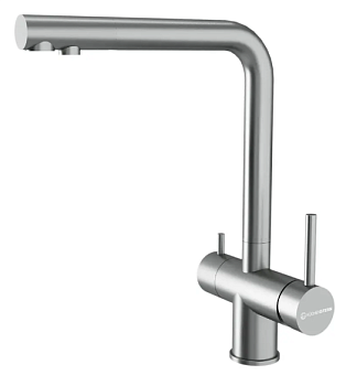 Фото товара: KUCHENSTERN FOKUS-FS, смеситель, нержавеющая сталь