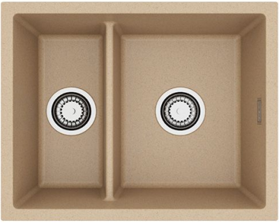 ALVEUS OMNI 50 GRANITAL BEIGE-G55, мойка, гранит, бежевый (в комплекте с сифоном 1150202)