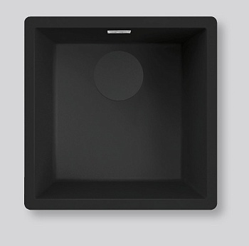 Фото товара: Falmec ISEO 40 CM BLACK, мойка, керамика, черный