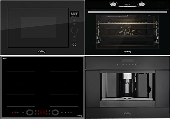 Фото товара: KORTING HIB 68700 B QUADRO + OKB 8972 EN ST + KMI 825 TGN + KCM 9200 BG