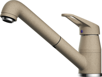 Фото товара: Omoikiri Tateyama-S-CA, смеситель, гранит, карамель