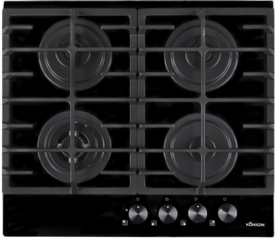 Детальное фото товара: Konigin Flash 604 BKGW газовая поверхность