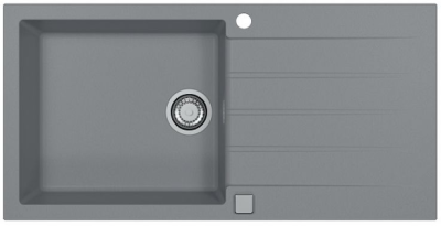 ALVEUS GRANITAL CADIT 50 CONCRETE- G81, мойка, гранит, серый ( в комплекте с сифоном 1132823)