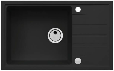 ALVEUS INTERMEZZO 130 GRANITAL DEEP BLACK-G90, мойка, гранит, темно-черный (в комп. с сиф. 1117292)