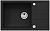 Фото товара: ALVEUS INTERMEZZO 130 GRANITAL DEEP BLACK-G90, мойка, гранит, темно-черный (в комп. с сиф. 1117292)