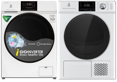 Jacky's стирка JW F0943BTD + сушка JTD 103BHTB + соед.эл 3.0