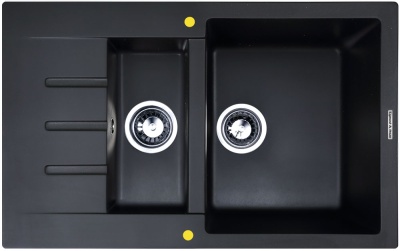 Zigmund & Shtain RECHTECK 775.2, мойка, черный базальт  