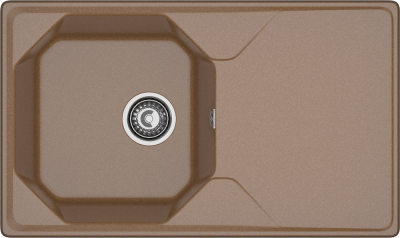 Детальное фото товара: GranFest UNIQUE GF-U-840L, мойка, мрамор, терракот